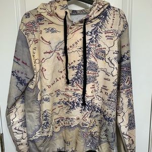 Middle Earth Map Hoodie